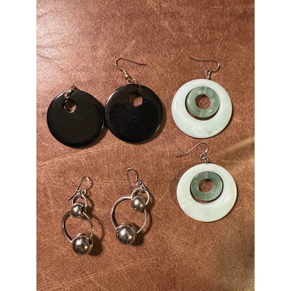 Lot of 3 Pairs French Hook Fashion Earrings - Picture 5 of 8